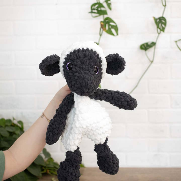 Sheep Lovey, Crochet Stuffed Animal, Amigurumi Lamb for wholesale by The McGarvey Workshop
