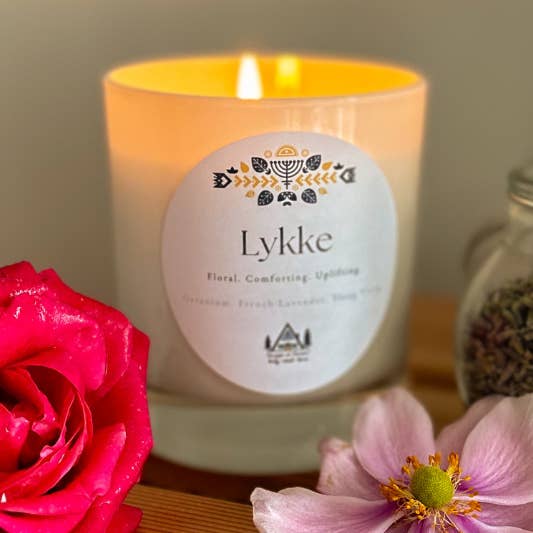 Lykke Happiness Aromatherapy Natural Eco-Friendly Candle for wholesale by Hygge at Home