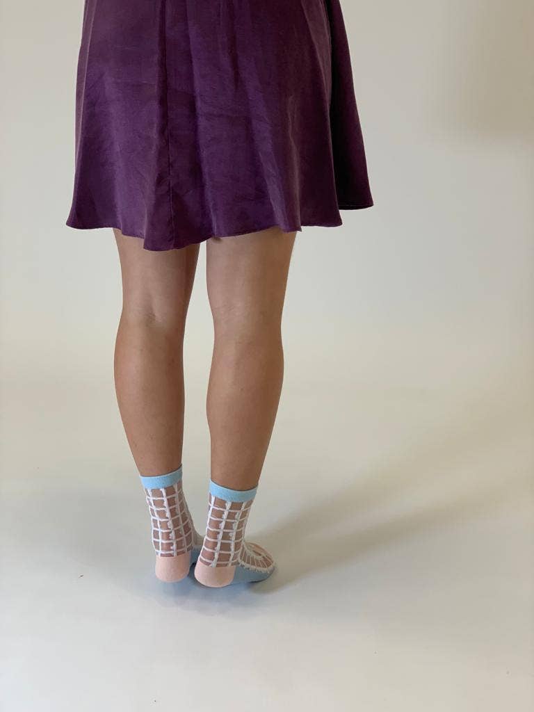 Yuko B - Wholesale Socks - Women's - Eve white - The ultra-resistant sheer women's sock4