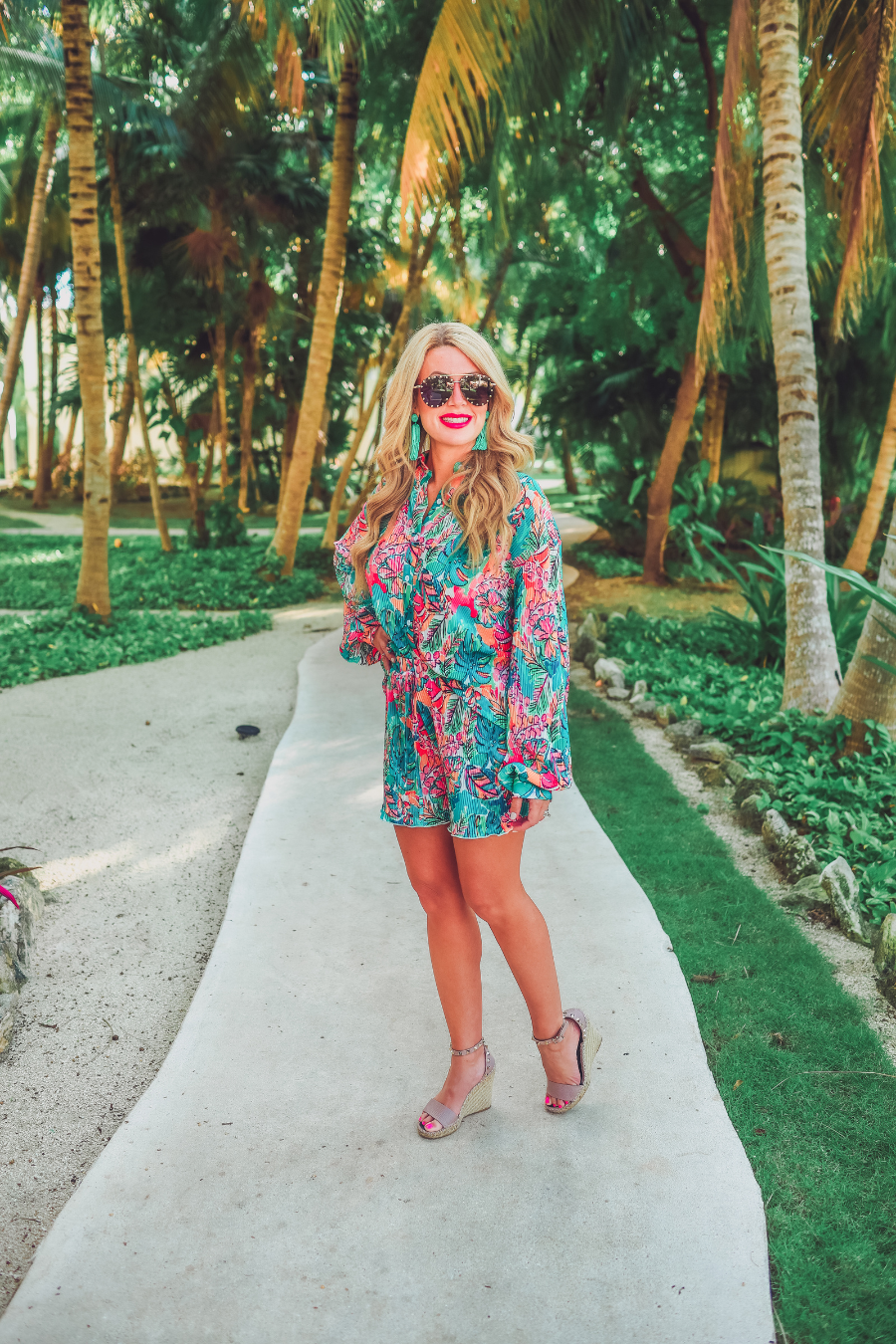 Multi Paradise Awaits Pleated Set for wholesale on Faire1