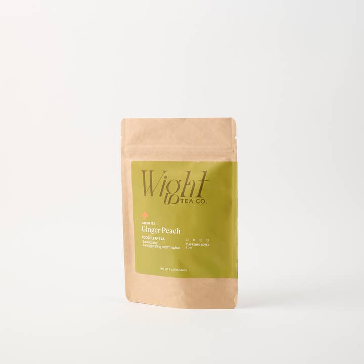 Mélanges de thé vert en feuilles – Pochettes de vente au détail pour la vente par Wight Tea Company