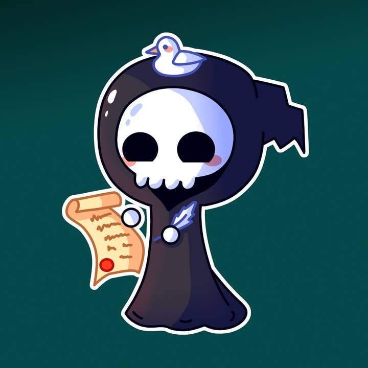 Pegatina Infernal Contract de Lil Grimm para venta al por mayor de Mega Kawaii Cuties