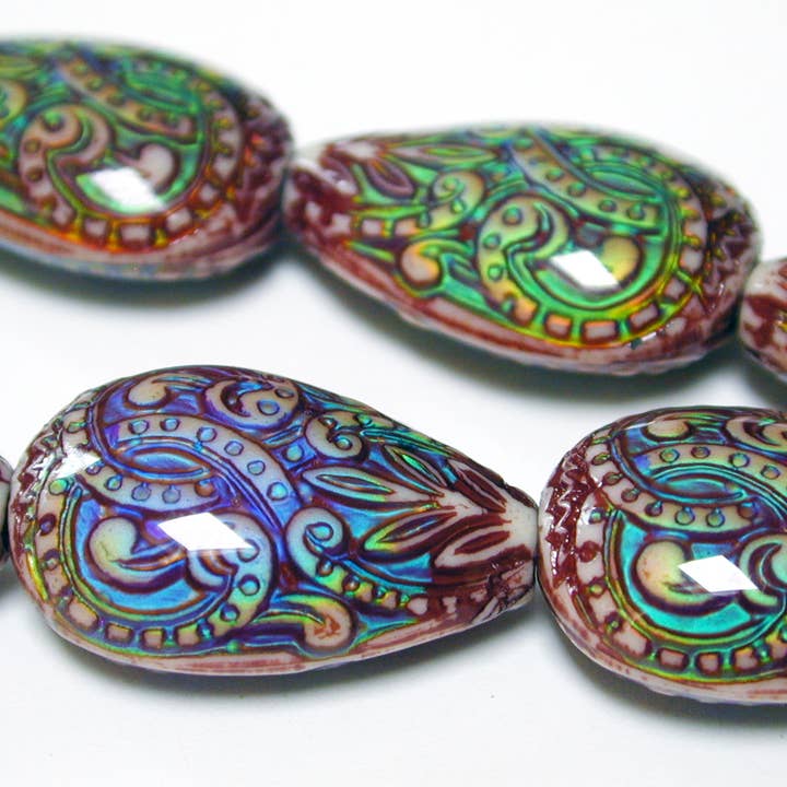 Tika - Wholesale Beads - Mirage Beads (Polymer)- Fancy Flame2
