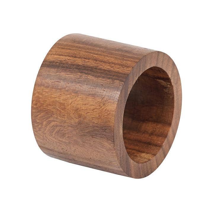 Design Imports - Vente Rond de serviette - Bague de serviette en bois0