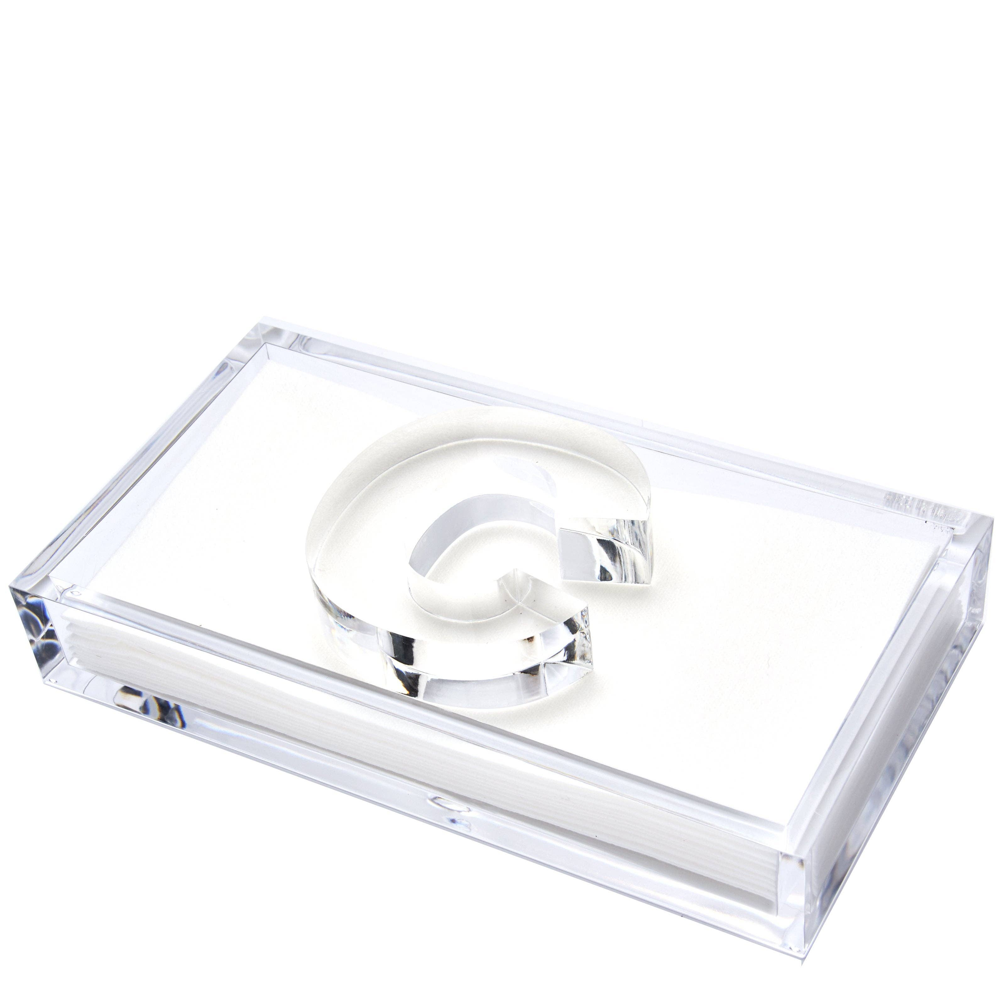 Tara Wilson Designs - Wholesale Napkin Holder - INITIAL GUEST TOWEL HOLDER2