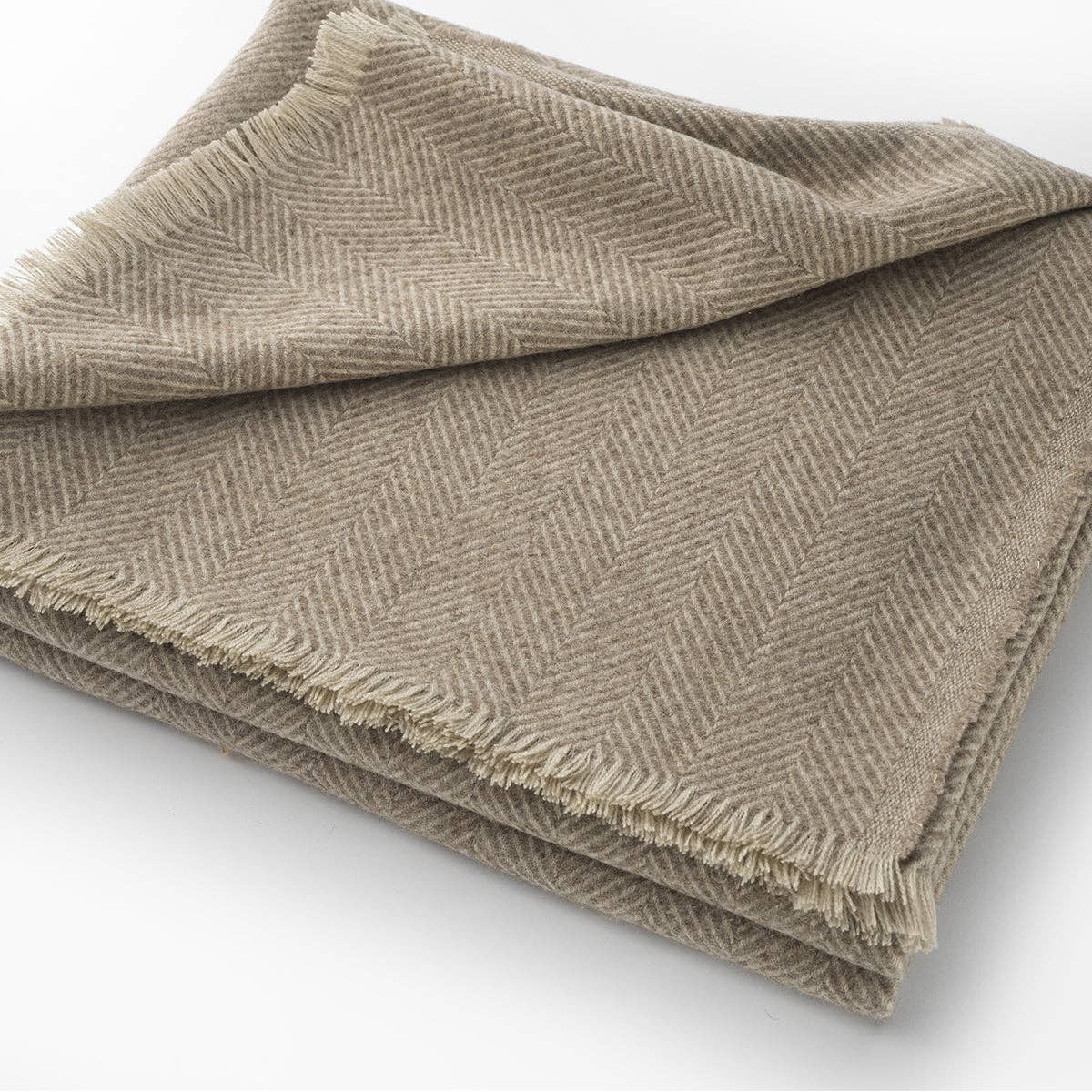 Bottoli - Wholesale Throw Blanket - Plaid maxi NATURALE - Virgin merino wool and Cashmere3