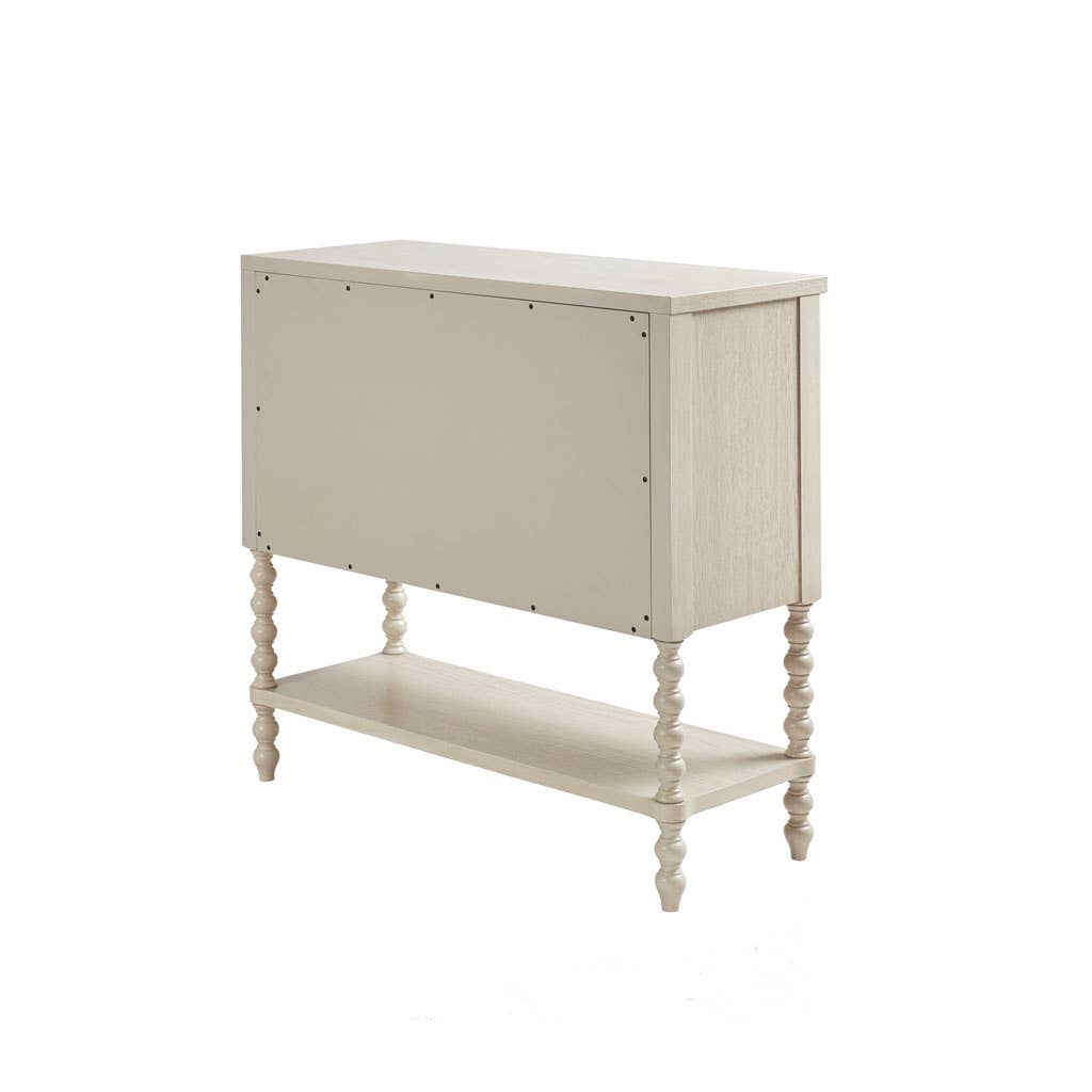 Olliix - Wholesale Cabinet - 2-Drawer Storage Accent Chest w/ Turned Legs, Natural Ivory4