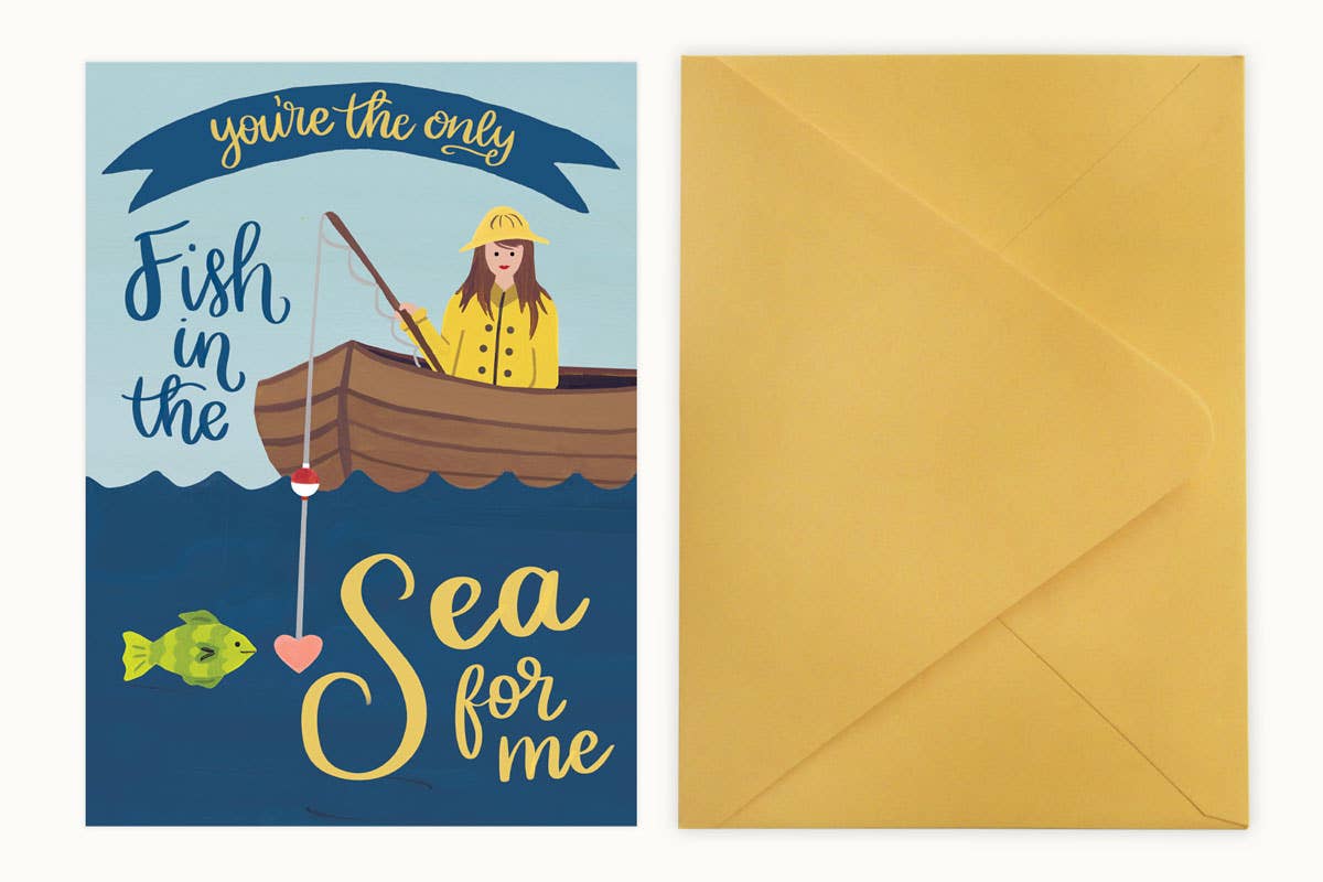 LoveLight Paper - Wholesale Love Card - Fish in the Sea - Card1