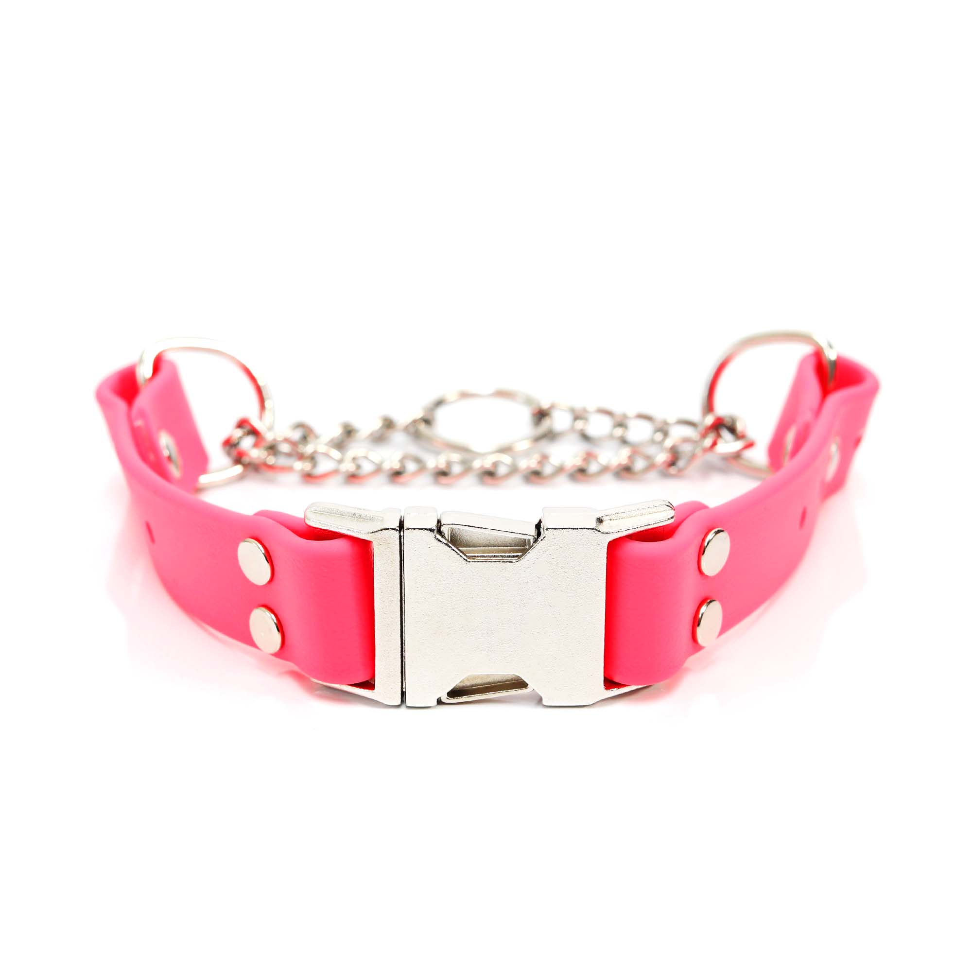 Mimi Green - Wholesale Pet Collar - Dog - Waterproof Biothane Martingale Dog Collar SR Buckle Pink/Red4