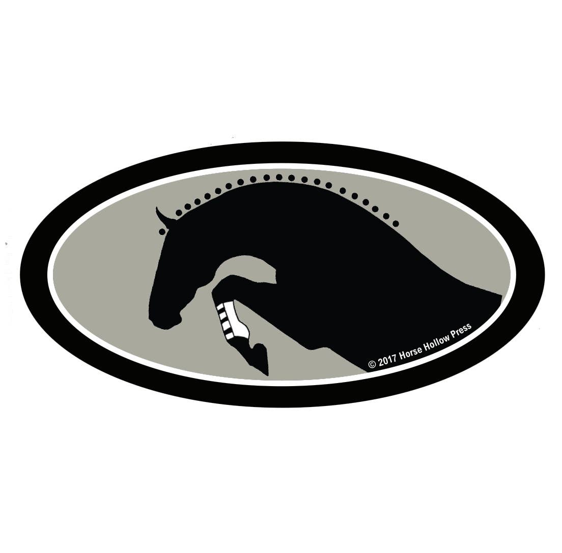 Horse Hollow Press - Wholesale Sticker - Horse Laptop, Cell Phone & Helmet Sticker / Grand Prix Jump1