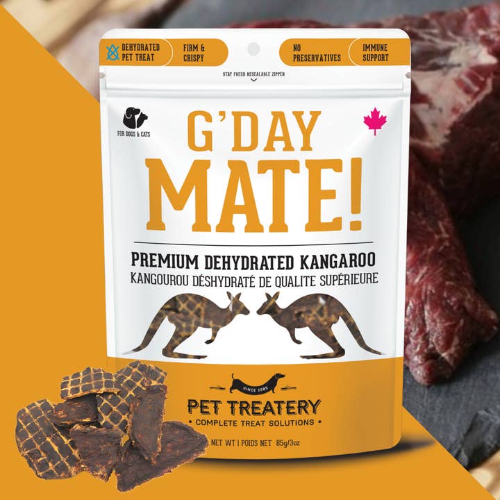 The Granville Island Pet Treatery (Canada) - Wholesale Pet Treats - Dog - Kangaroo Dehydrated Pet Treats: High-Protein & Low-Fat