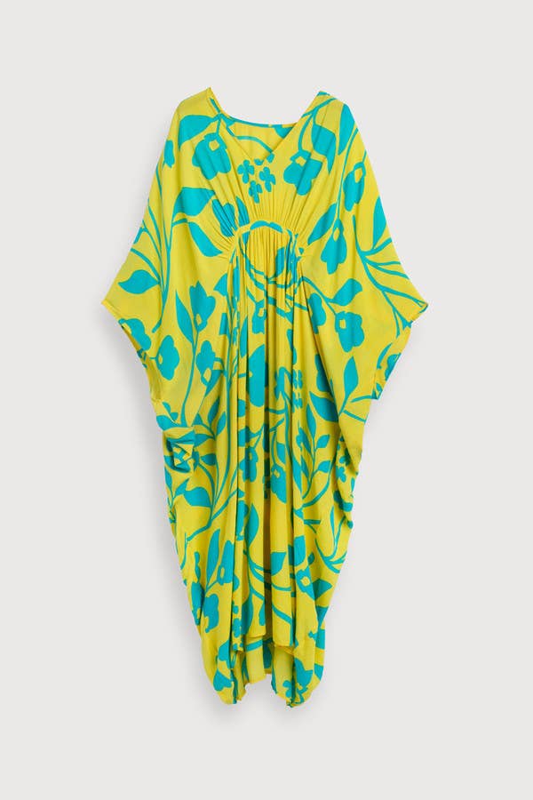 SAACHI - Wholesale Kaftan - Women's - Bold Floral Kaftan Maxi4
