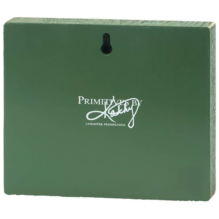 Primitives by Kathy - Wholesale Desk/Tabletop Sign - Snowy Donkey Block Sign1