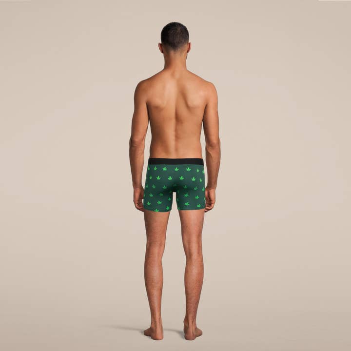 MANBUNS - Vendita all'ingrosso Intimo - Uomo - Slip boxer da uomo Weed con marsupio4