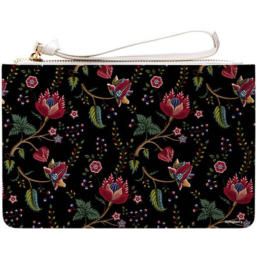 Pochette nera Skelton per la vendita all'ingrosso da parte di Stringberry