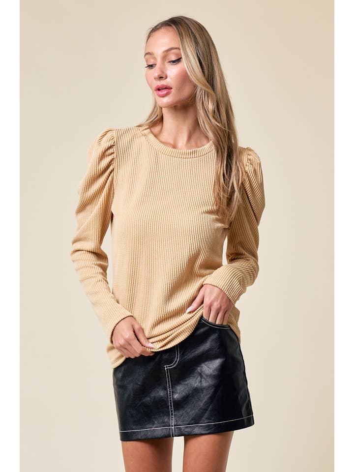 lovely melody - Wholesale Knit Top - Women's - LMT4604-Cece Solid Long Sleeve Top4