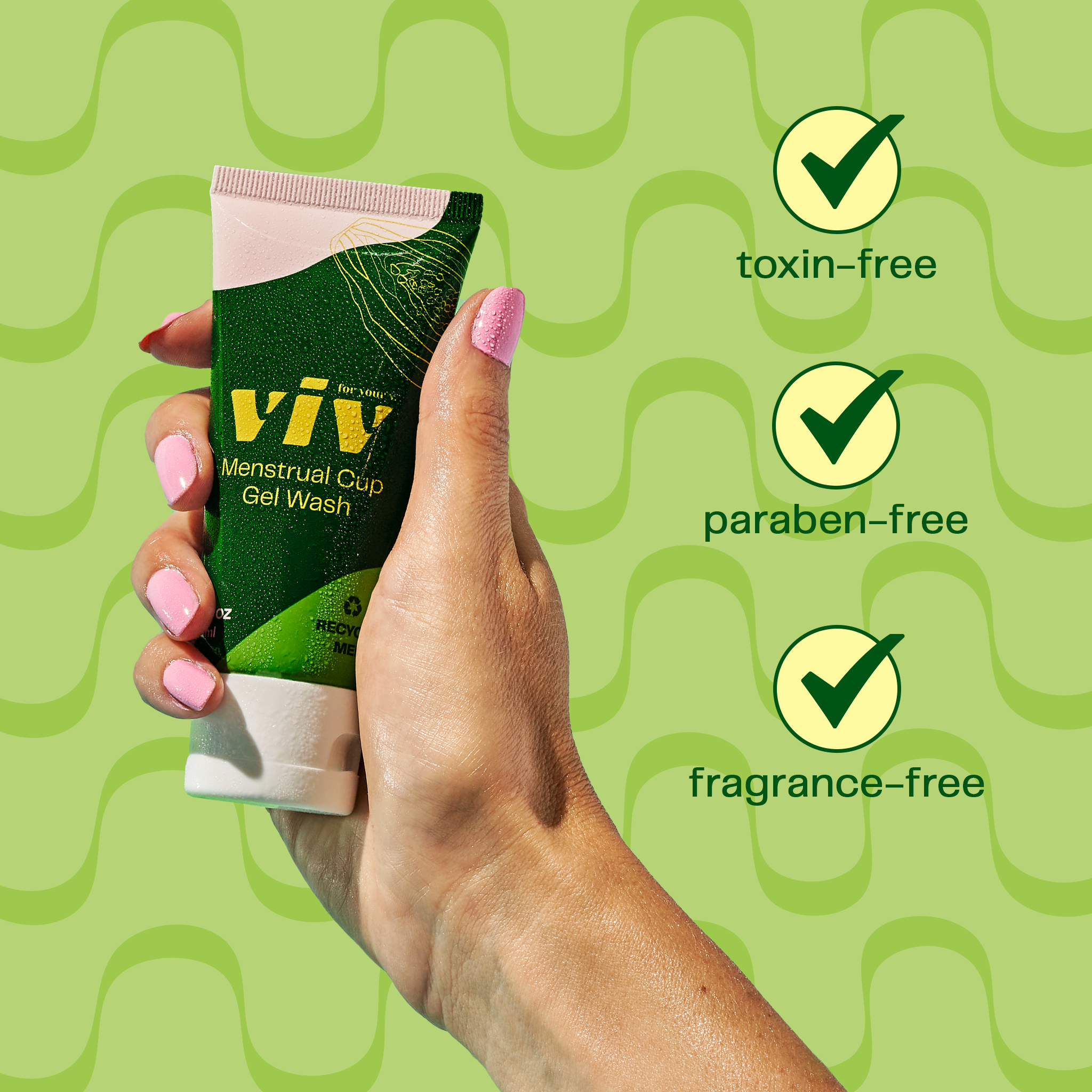 Viv for your V - Wholesale Menstrual Cup - Viv Menstrual Cup & Disc Wash - All Natural Gel Cleanser1