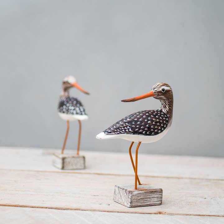 Mini Yellow Legs - 4.5"H - Hand Carved Ornament for wholesale by Aviologie