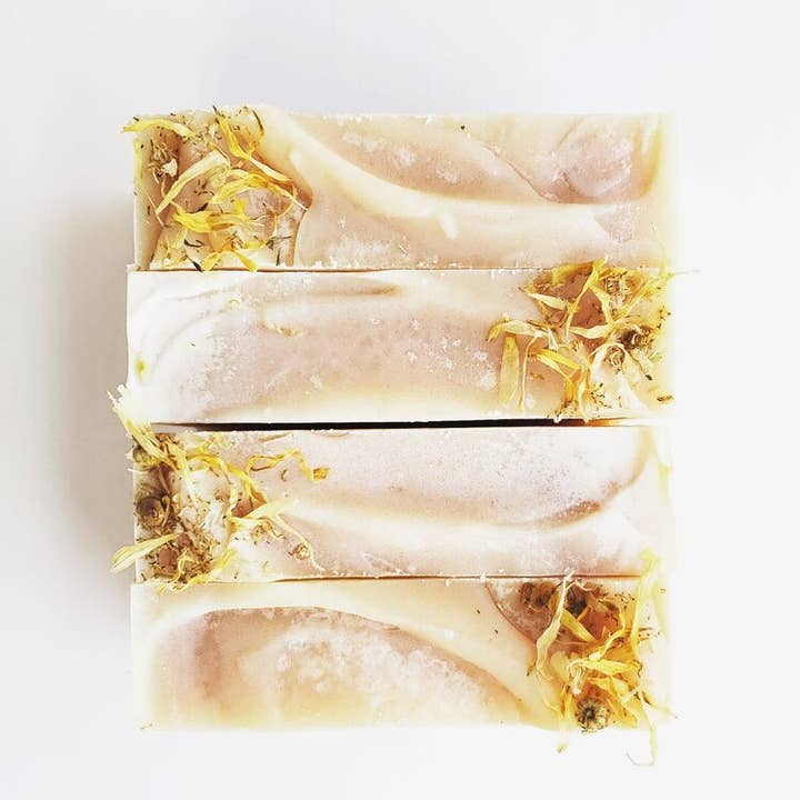Calendula & Chamomile Soap, Coconut Milk, Vegan, Fresh for wholesale by Citrus Tree