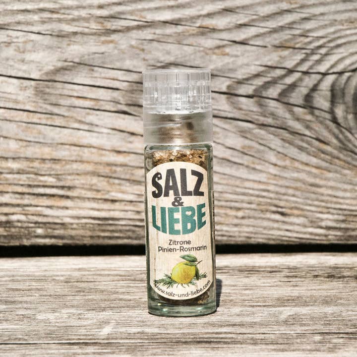 Salz & Liebe – Großhandel Salz – BIO Zitrone Pinien-Rosmarin Salz 25g