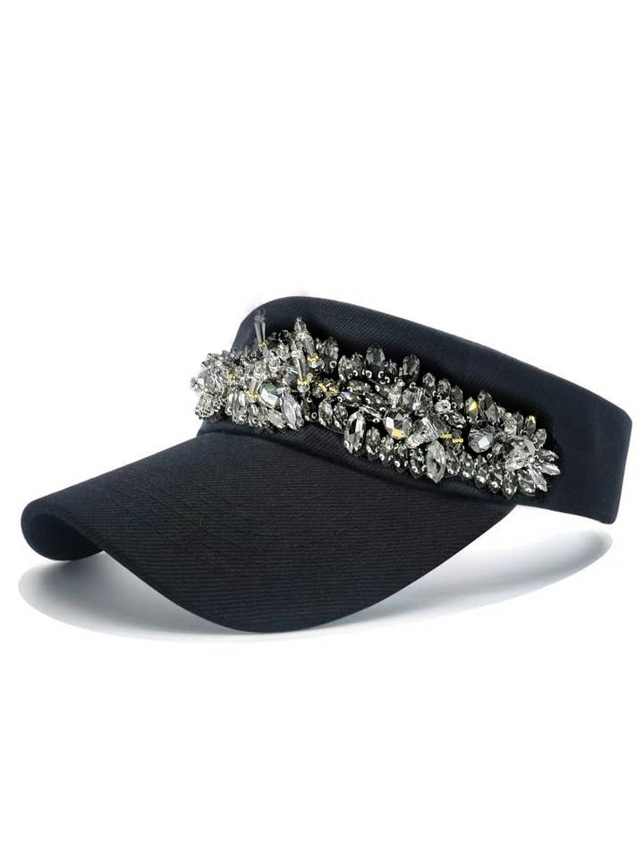 Gorra con visera floral con strass C0733 para venta al por mayor de Ole