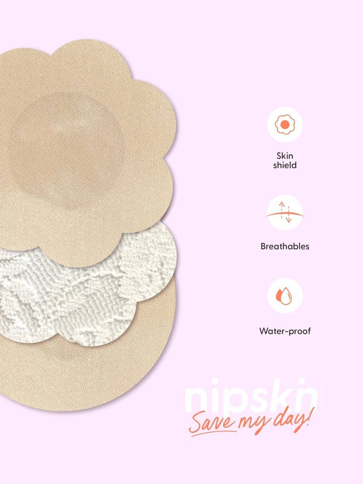 Nipskin Stickwear - Wholesale Nipple Pasties - Women's - Nipple Cover Stickers, Save My Day - Nipskin7
