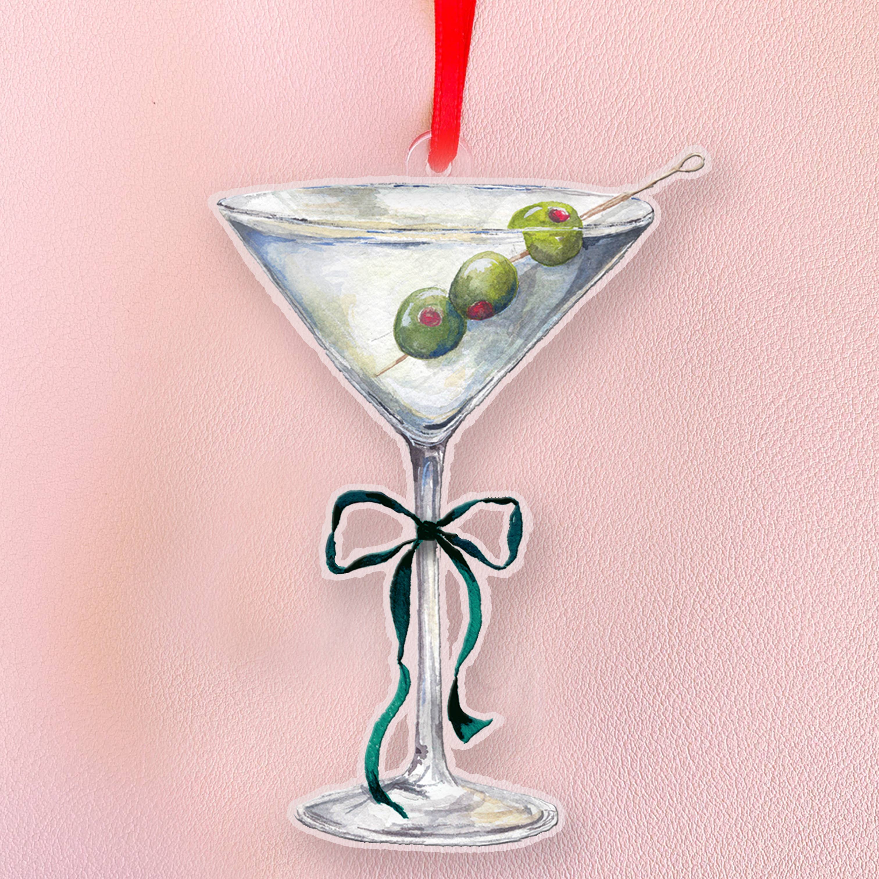Cami Monet - Wholesale Ornament - Holiday Martini Acrylic Christmas Cocktail Ornament0