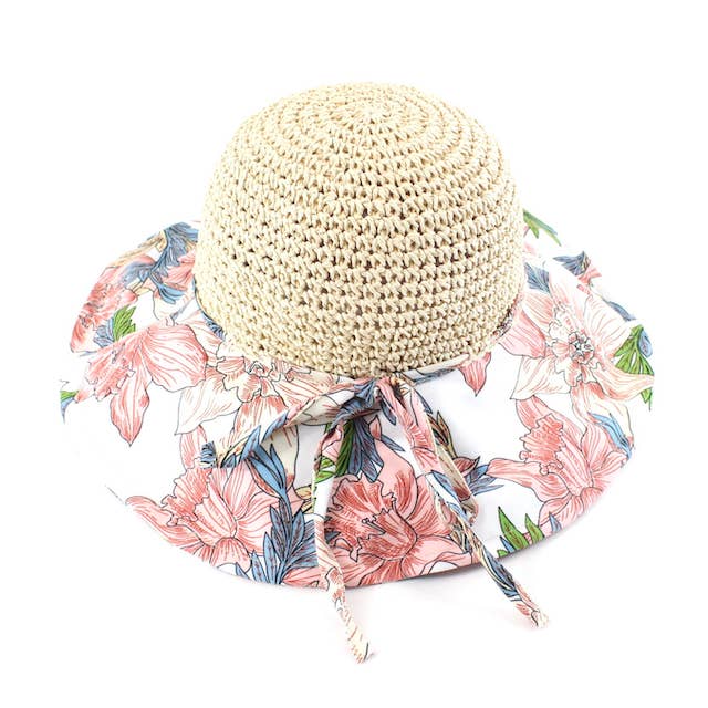 Pretty Persuasions - Wholesale Straw Hat - Women's - H24007 Gulf Breeze Straw Hat