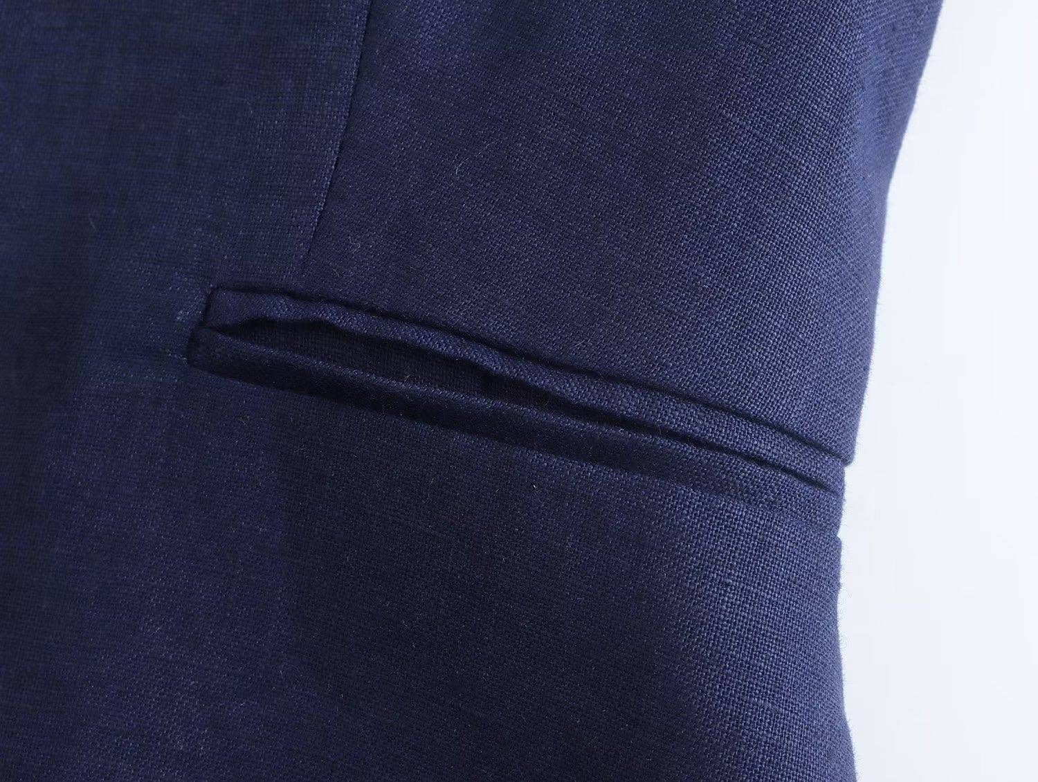 Marayn - Wholesale Suit Set - Women's - Linen Suit Set Blazer Vest and Trousers  Chic Export90