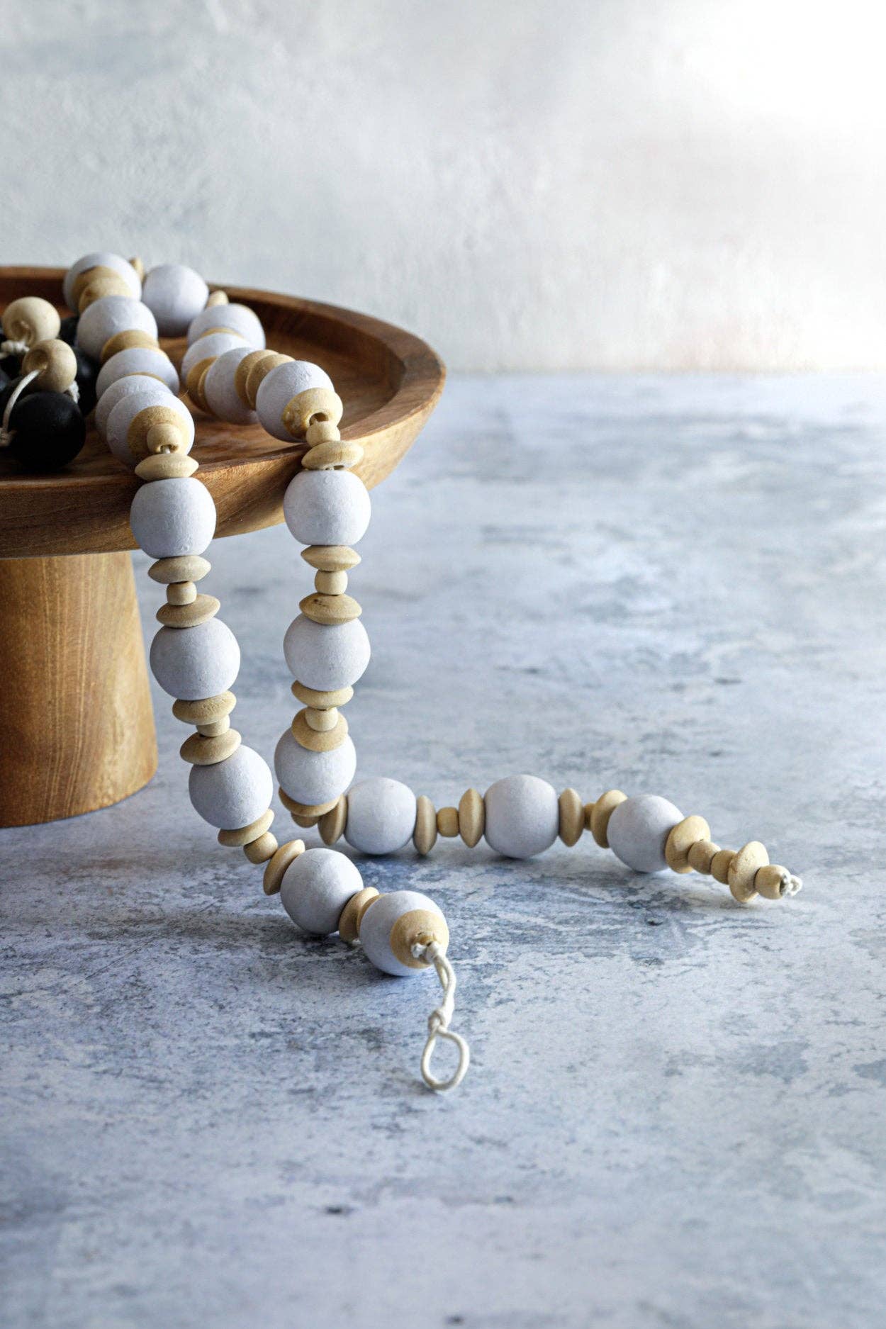 Bazar Bizar Living - Vente Collier de perles - Collier Canggu - Blanc naturel4