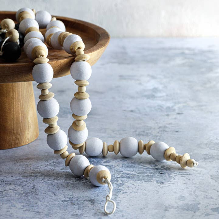 Bazar Bizar Living - Vente Collier de perles - Collier Canggu - Blanc naturel4