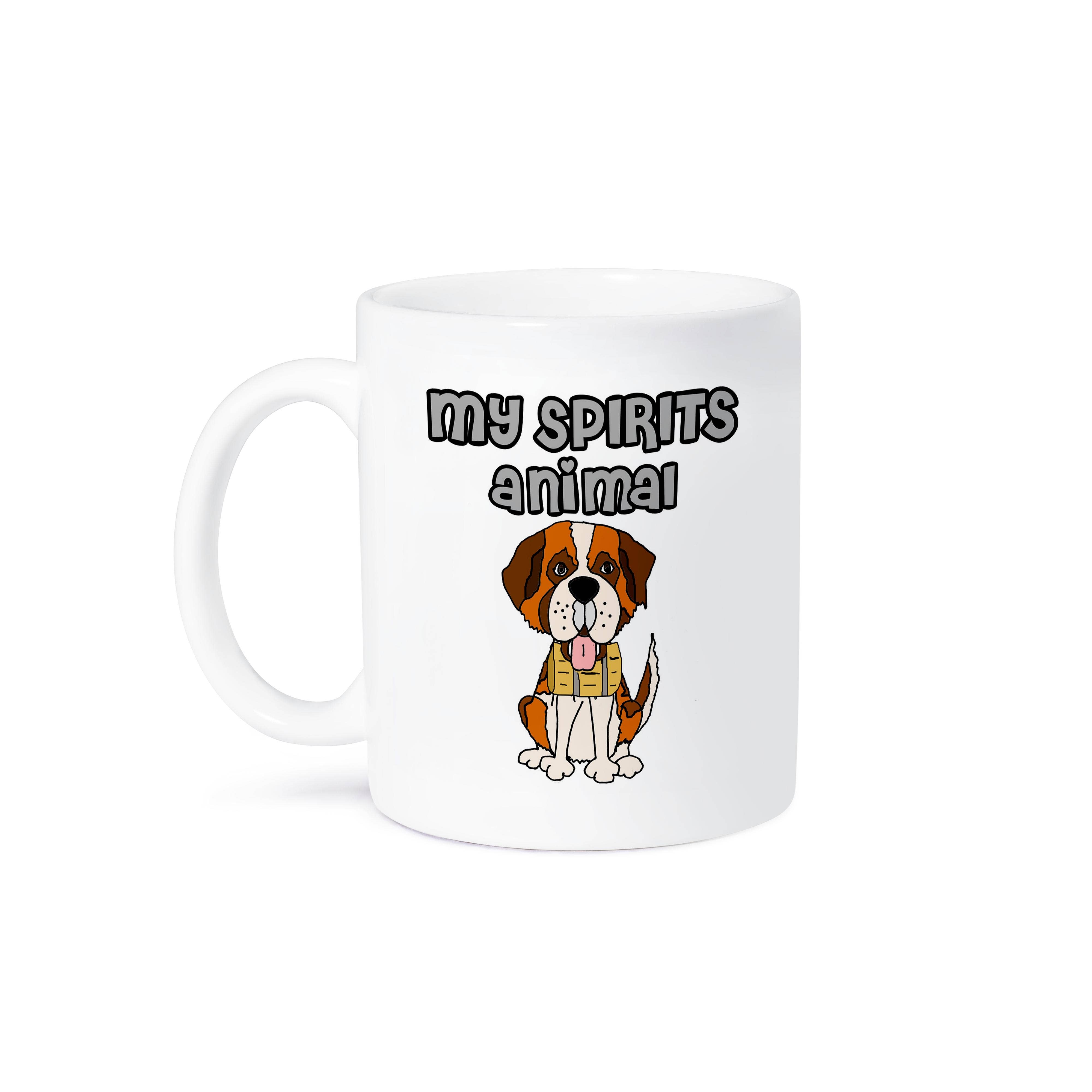 3dRose – Großhandel Kaffeebecher – 3dRose, Lustiger süßer Bernhardiner-Welpe mit Fass Geister Tier-Wortspiel, Tasse8