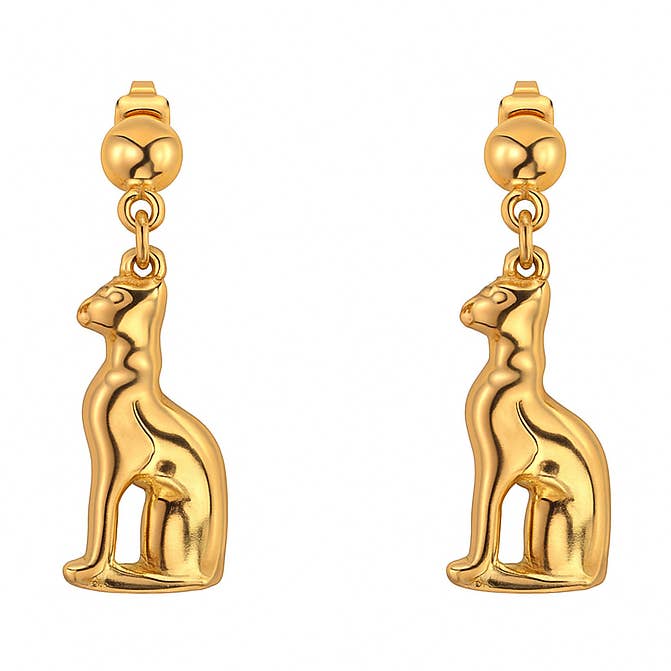 B.O. Vedhæng til Kat Egyptisk 18k Forgyldt for engroshandel hos TALISMAN JEWELLERY (D&Fidanverdi, S.L.)