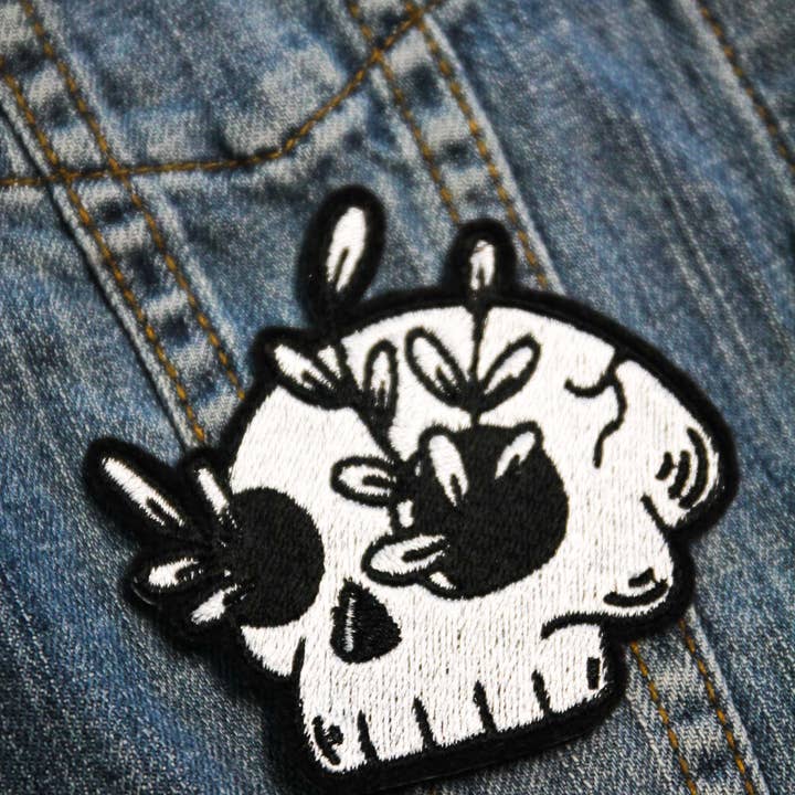 Project Pinup - Venta al por mayor Parches - Parche bordado con calavera Death Garden