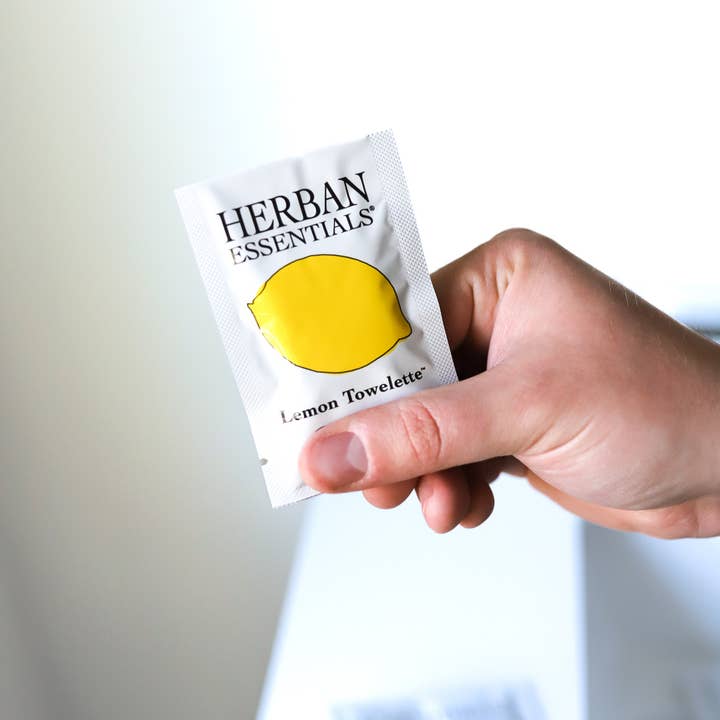 Herban Essentials – wholesale Face & body wipes – Assorted Towelettes - 20 Individual Essential Oil Wipes