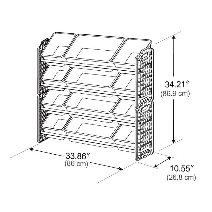 UNiPLAY - Wholesale Toy Storage Box - Kids & Baby - UNiPLAY Toy Organizer With 12 Removable Storage Bins