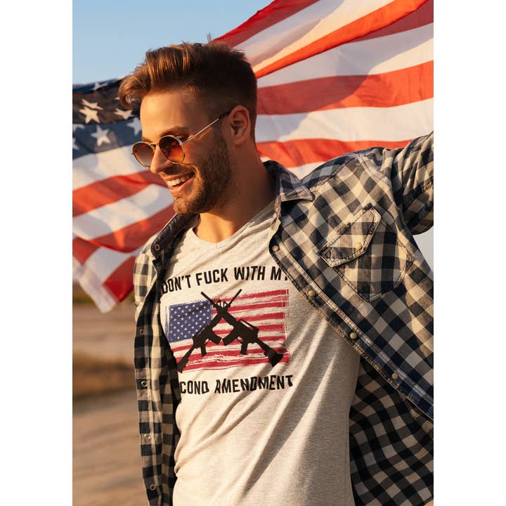 Don’t Fuck With My Second Amendment Unisex Shirt for wholesale by Whiskey Doodle