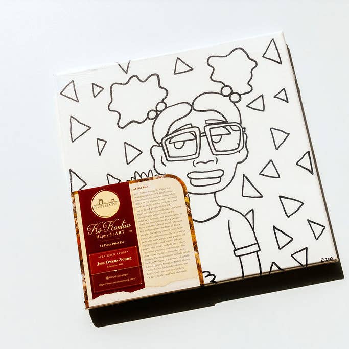 Stapledon Arts - Wholesale DIY Craft Kit - 11 Piece Paint Kit: Kè Kontan - Blooming Girl1