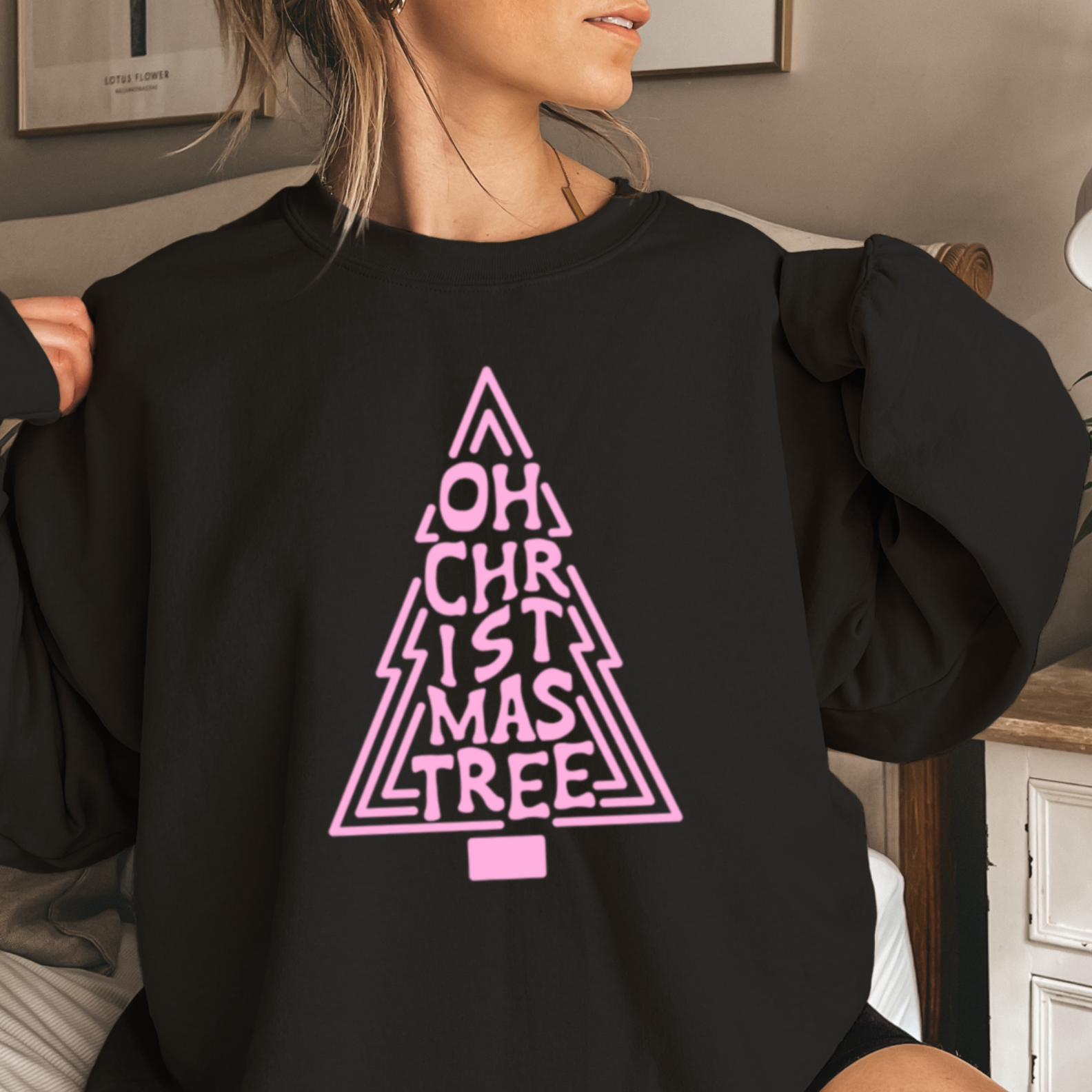 Shoppe SHC - Wholesale Graphic Sweatshirt - Women's - Oh Christmas Tree Christmas 2025 Graphic Sweatshirt Women’s11