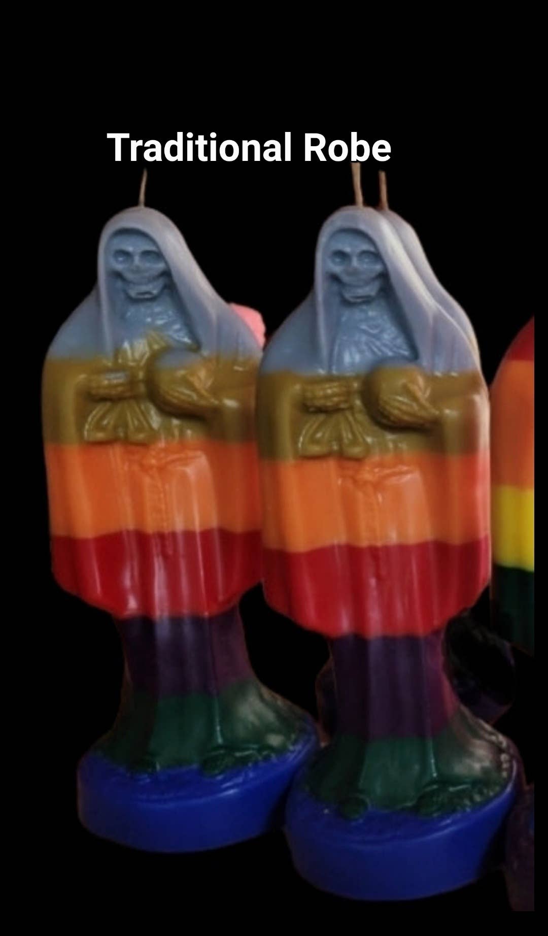 Mystical Mysti Candles - Wholesale Novelty Candle - Large (Robe Style) Santa Muerte - Wholesale1