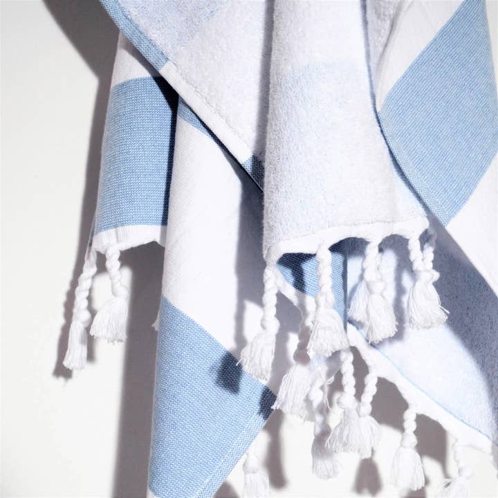 Allure Bath Fashions - Wholesale Beach Towel - Striped Hammam Turkish Style Beach Towel