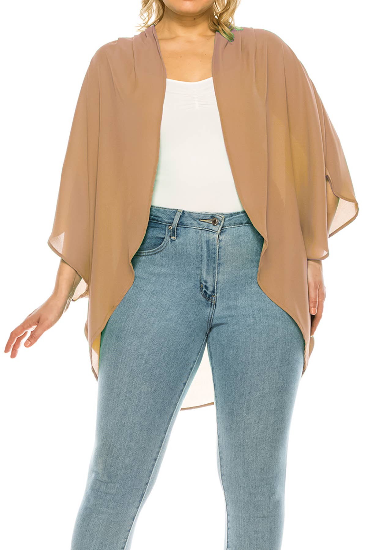 MOA COLLECTION – wholesale Kofta - Dam – Flowy Kimono Ärmad Kofta i Plus-Size14