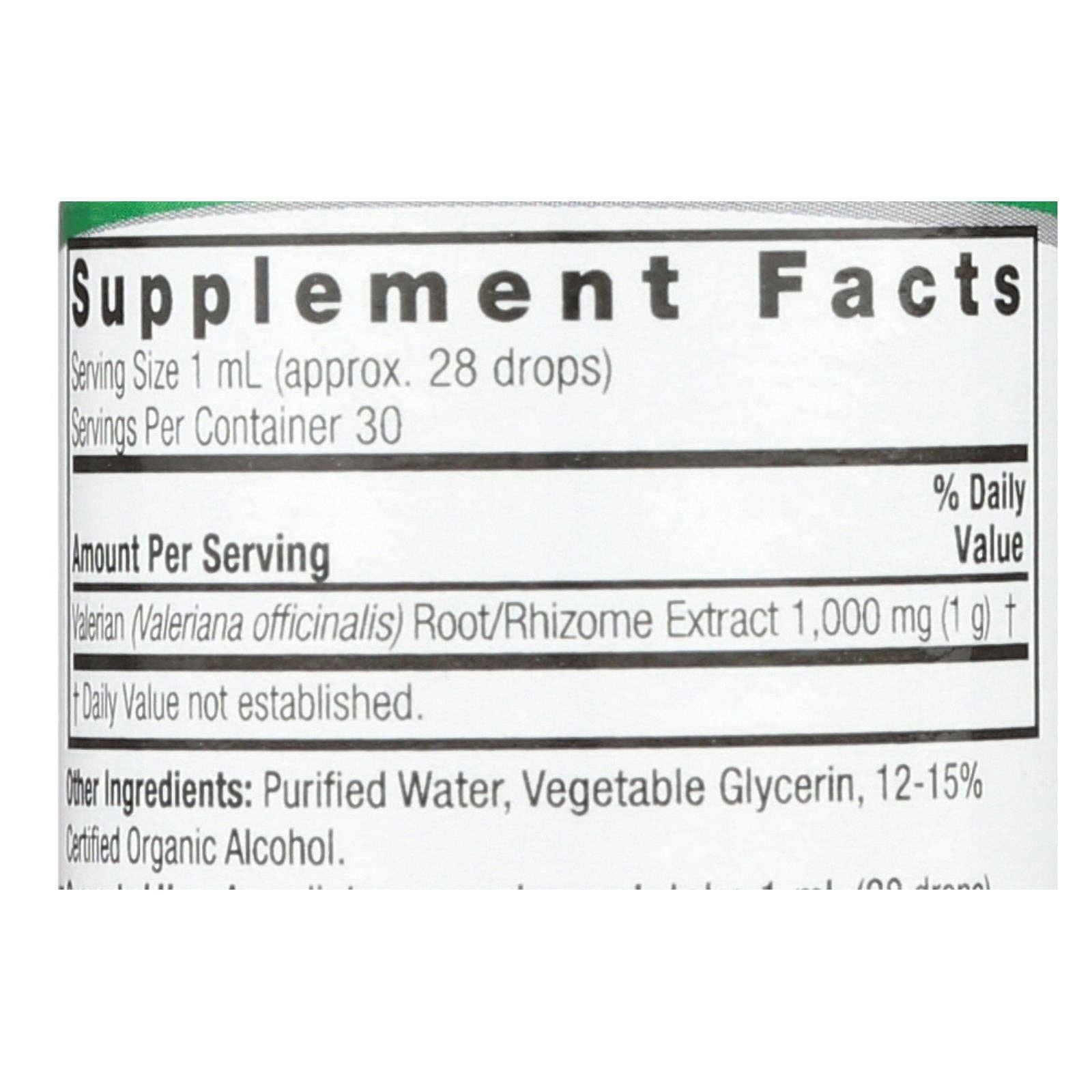 Everyday Supply Co - Wholesale Oral Supplement/Vitamin - Nature's Answer - Valerian Root - 1 fl oz2