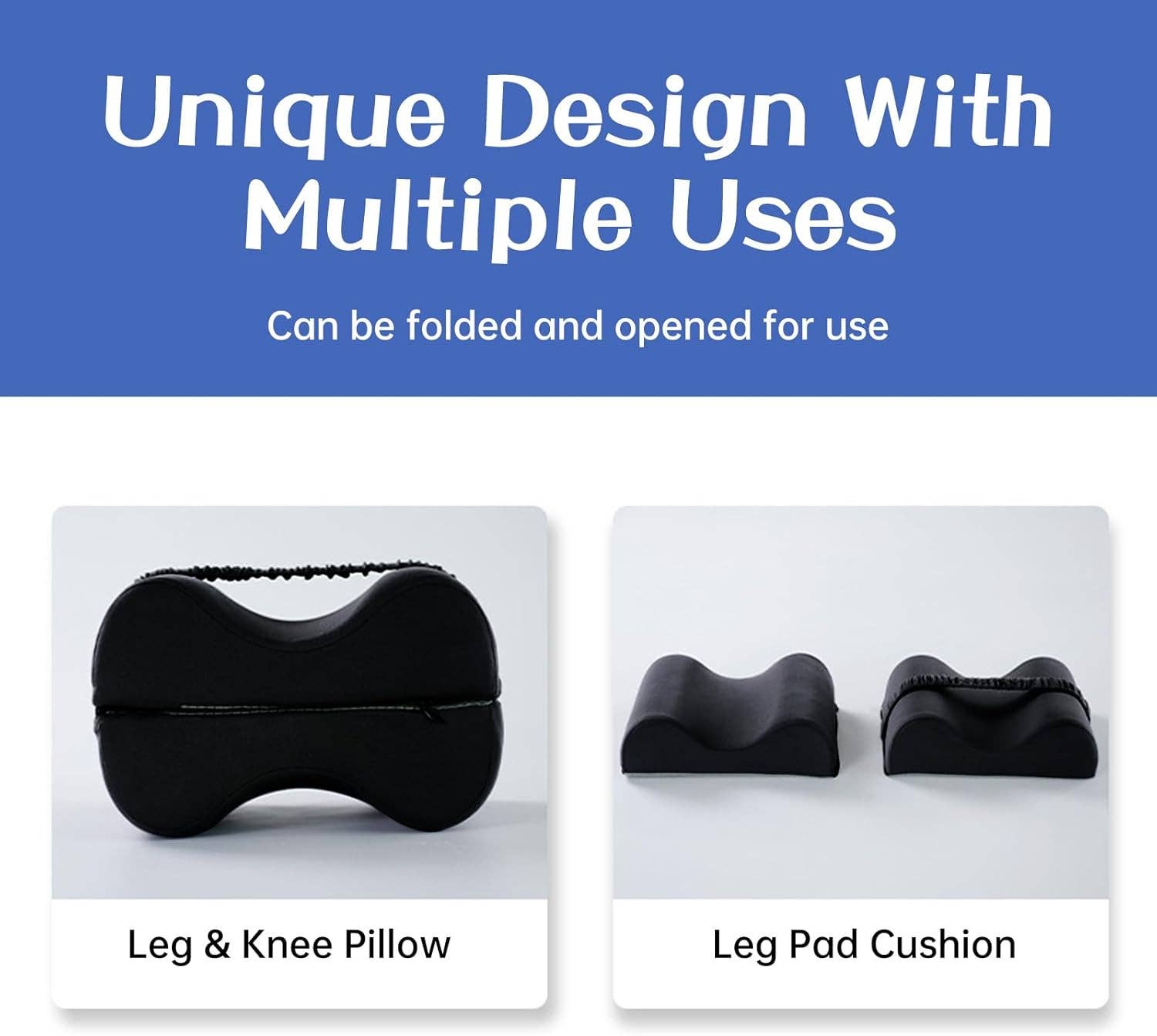 VIGOR - Wholesale Bedding Pillow - Memory Foam Pillow for Side Sleepers Removable and Comfortable Knee Pillows for Adults2