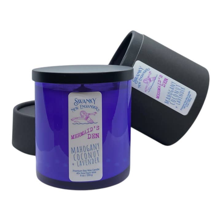 Swanky New Englander - Wholesale Jar/Filled Candle - Mermaid's Den | Sea Glass Candle5