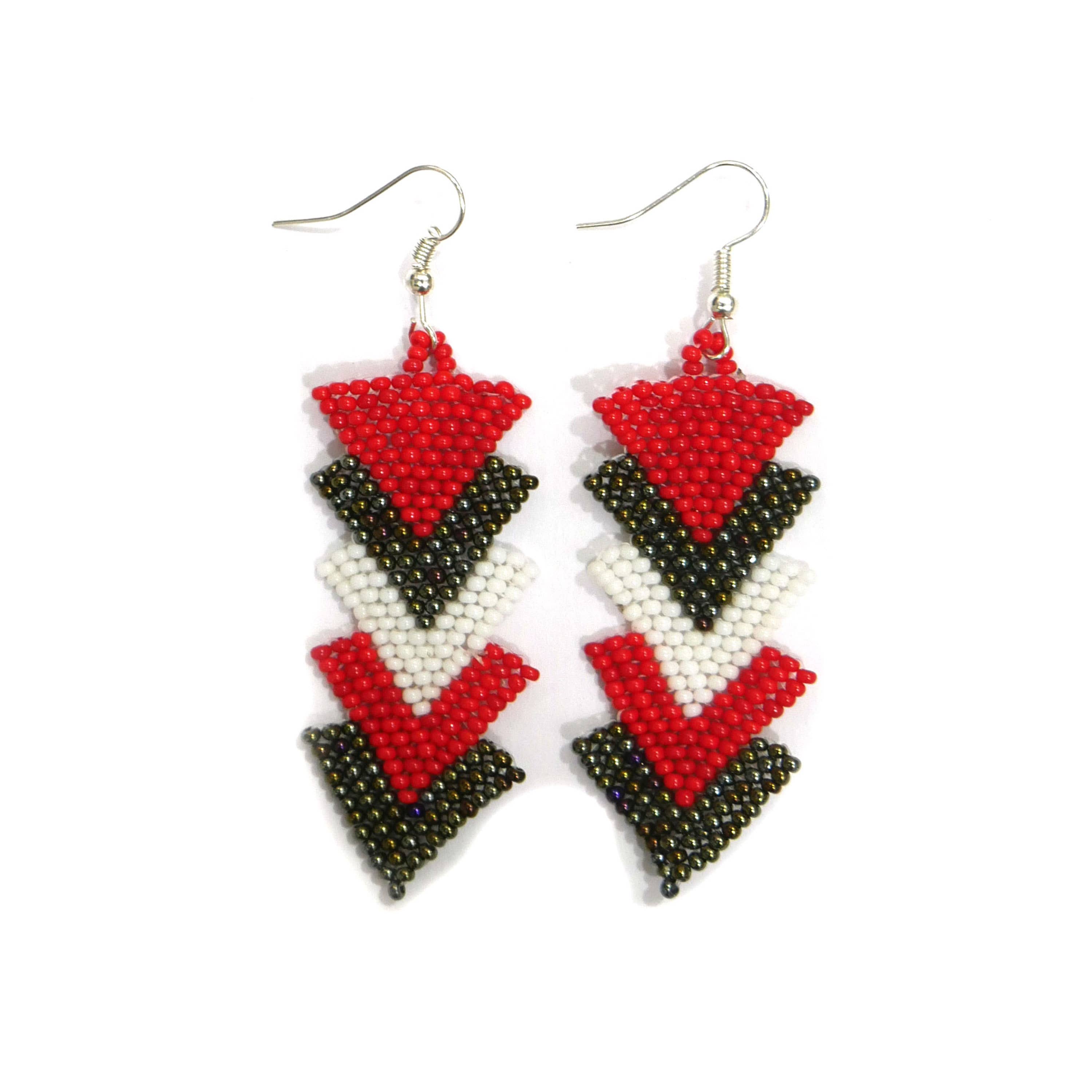 KANGURAH - Wholesale Dangle Earrings - Beaded Earrings Native American Style (Handmade)