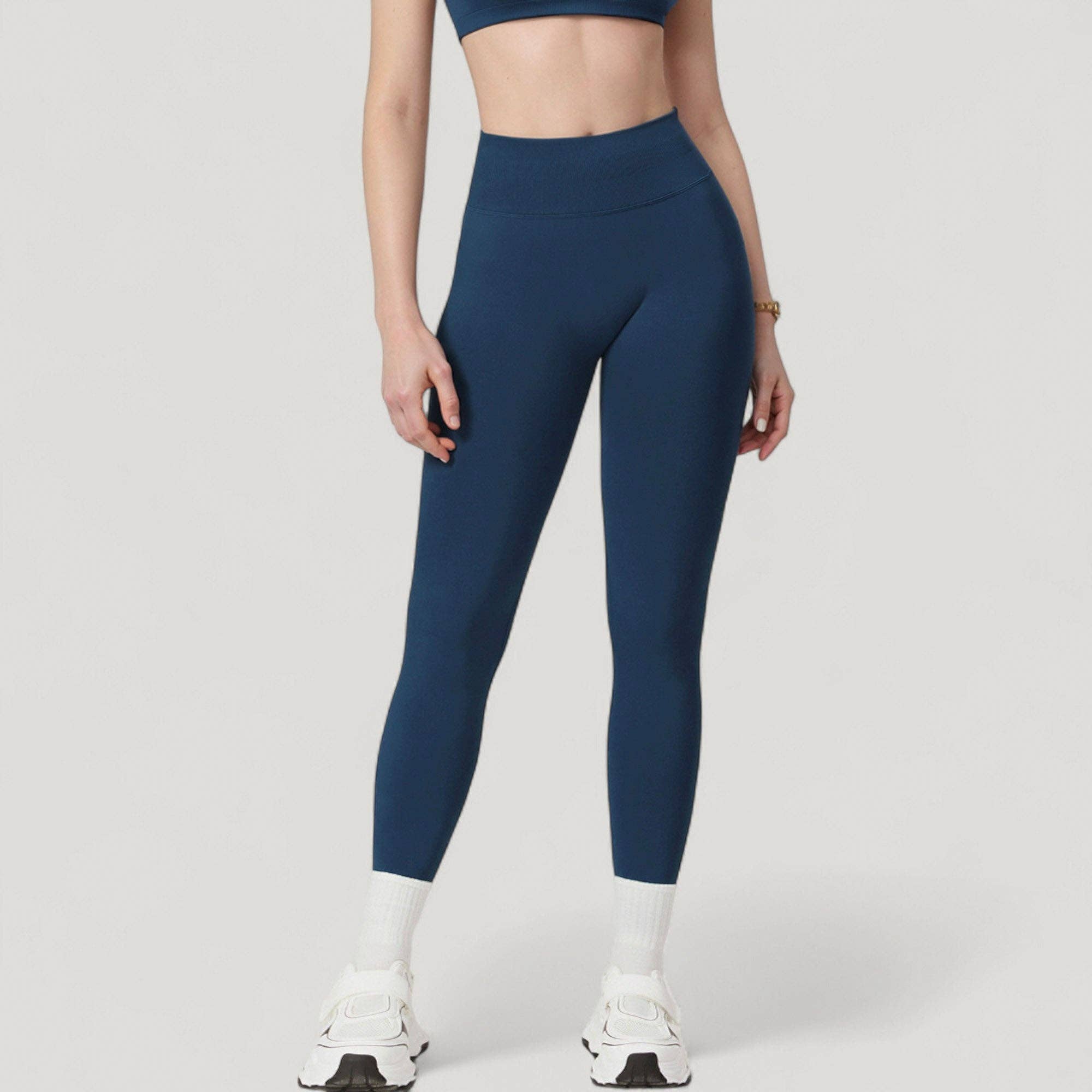 Active by Anna-Kaci – wholesale Athletic/lounge leggings – Women's – Seamless High Waist Compression Leggings with Sculpting Back17