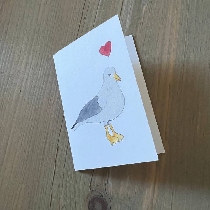 Zucchini Fish - Venta al por mayor Tarjetas de felicitación - Tarjeta de caja de gaviota marina