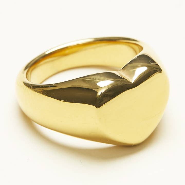 HJERTEFORMET SIGNETRING for engroshandel hos Shapes Studio