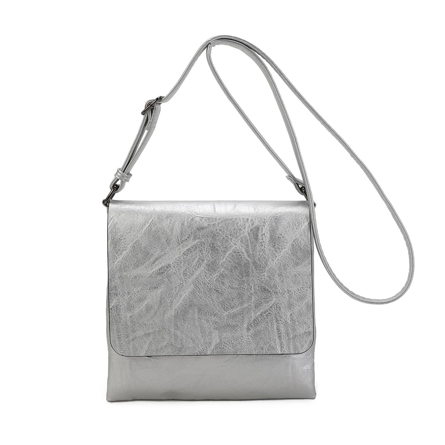 INES DELAURE - Wholesale Messenger Bag - Women's - Zipped flat pouch with soft and very practical flap15